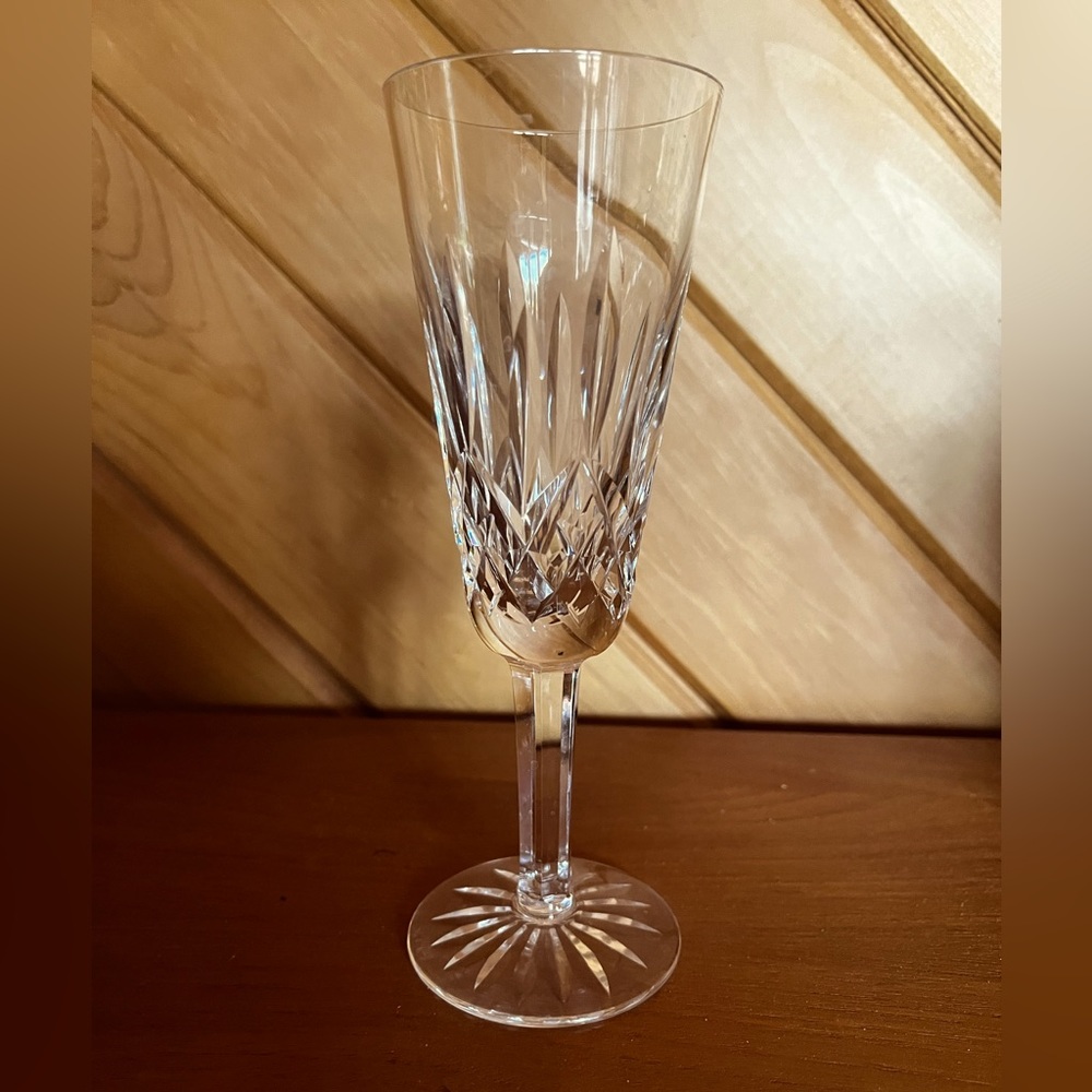 WATERFORD Fluted Wine Glasses. Lismore pattern.